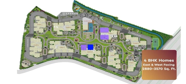 Master Plan, godrej-regal-pavilion 3 Bedroom 1650 Sq.Ft. Apartment In Gaganpahad Hyderabad 9047839