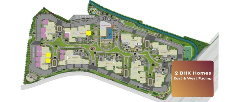 Master Plan, godrej-regal-pavilion 3 Bedroom 1650 Sq.Ft. Apartment In Gaganpahad Hyderabad 9047839