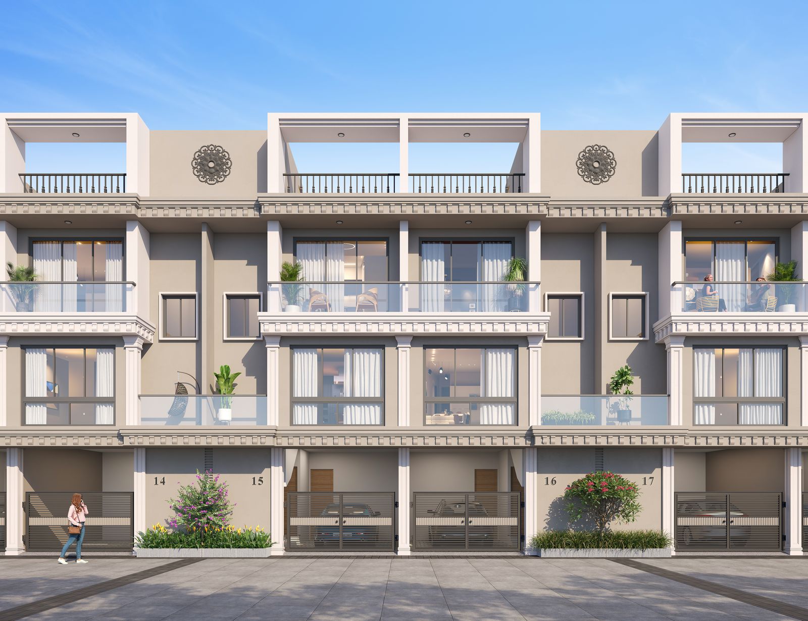 4 BHK + Pooja Room Villa For Sale in 100 Feet On Road Sosity