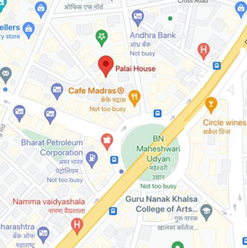 3 BHK Apartment – Map Location View at Palai House, Matunga East - for Rent