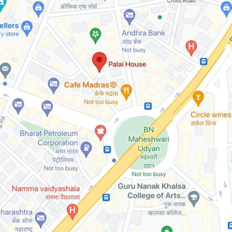 Map Location, palai-house 3 Bedroom 1225 Sq.Ft. Apartment In Matunga East Mumbai 9048060