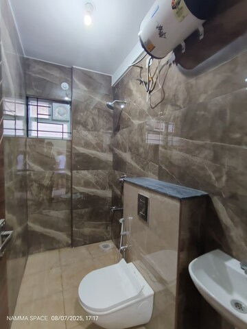 Bathroom in 1 BHK Builder Floor at Hsr Layout – for Rent