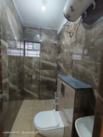 Bathroom in 1 BHK Builder Floor at Hsr Layout – for Rent
