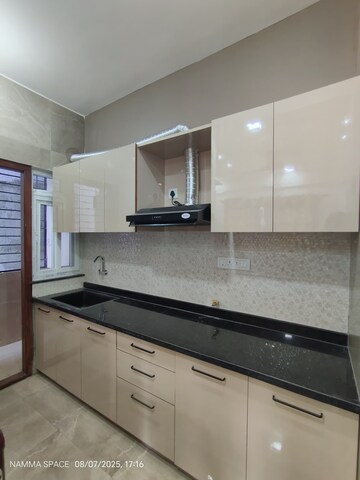 Kitchen in 1 BHK Builder Floor at Hsr Layout – for Rent