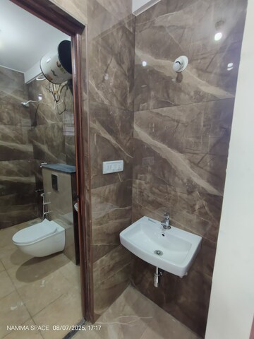 Bathroom in 1 BHK Builder Floor at Hsr Layout – for Rent