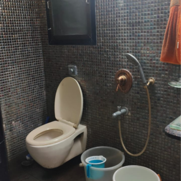 Bathroom in 1 BHK Apartment at Hari Krishna Dham CHS, Pleasant Park – for Rent