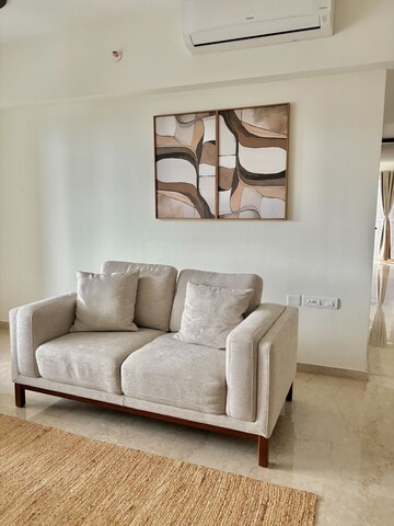 Living Room in 4 BHK Apartment at Lodha Belmondo, Gahunje – for Rent