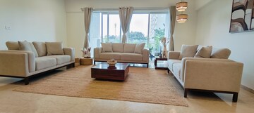 Living Room in 4 BHK Apartment at Lodha Belmondo, Gahunje – for Rent
