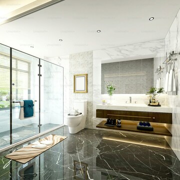 Bathroom in 5 BHK Apartment at Lodha Marq, Tardeo – for Sale