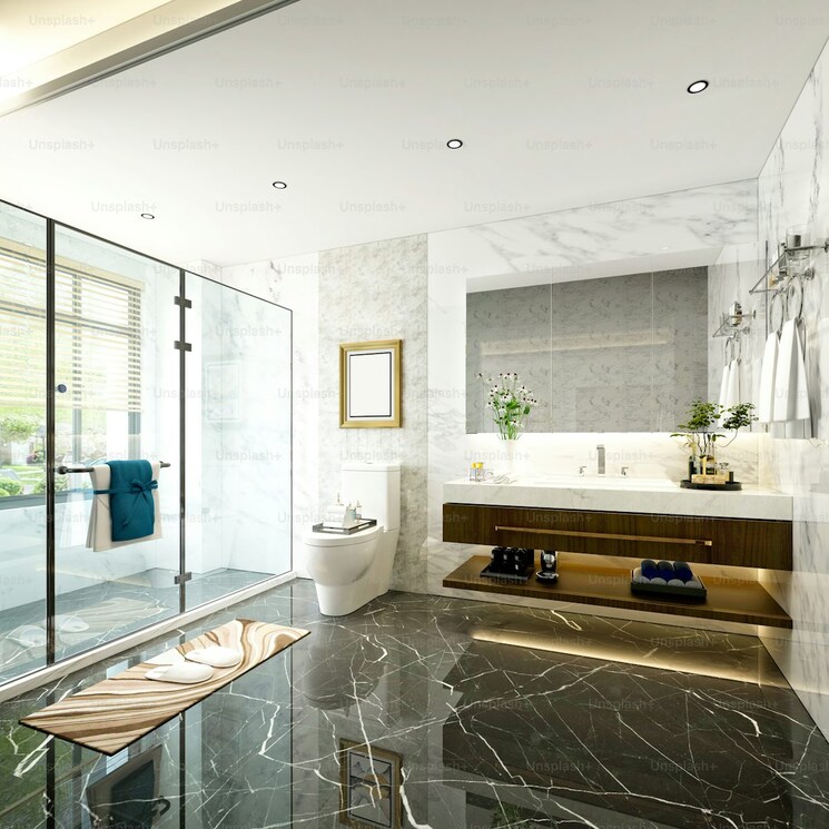 Bathroom, lodha-marq 5 Bedroom 3030 Sq.Ft. Apartment In Tardeo Mumbai 9048441