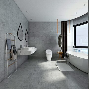 Attached Bathroom in 5 BHK Apartment at Lodha Marq, Tardeo – for Sale