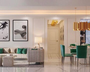 Living Room in 3 BHK Apartment at Sector 18 Sanpada – for Sale