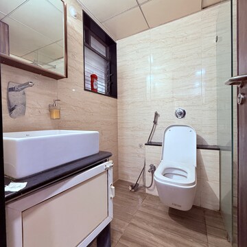 Bathroom in 2 BHK Apartment at Mohannagar CHS, Veerabhadra Nagar – for Rent