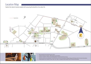 2 BHK Apartment – Map Location View at Unitech Vistas, Sector 70 - for Sale