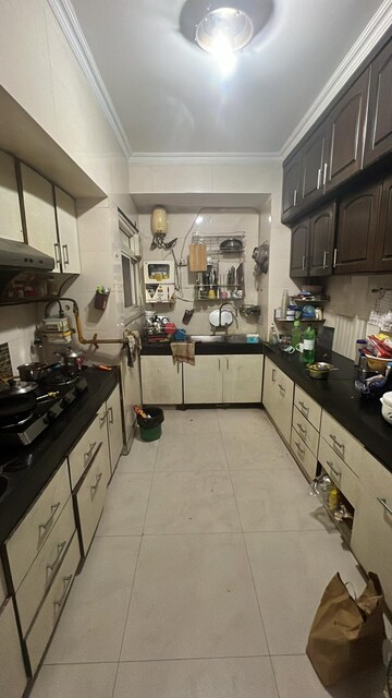 Kitchen in 3 BHK Apartment at Mahesh Apartments, Vasundhara Enclave – for Sale