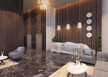 Living Room in  Office Space at The Platinum Towers, Kharadi – for Sale