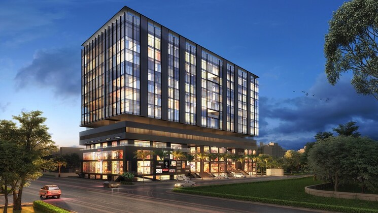 Exterior View, the-platinum-towers Commercial Office Space 300 Sq.Ft. In Kharadi Pune 9049121