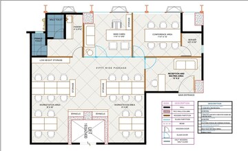 Floor Plan in  Office Space at KP Epitome, Makarba – for Rent