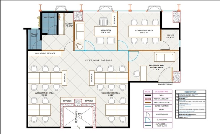 Floor Plan, kp-epitome Commercial Office Space 1706 Sq.Ft. In Makarba Ahmedabad 9049279