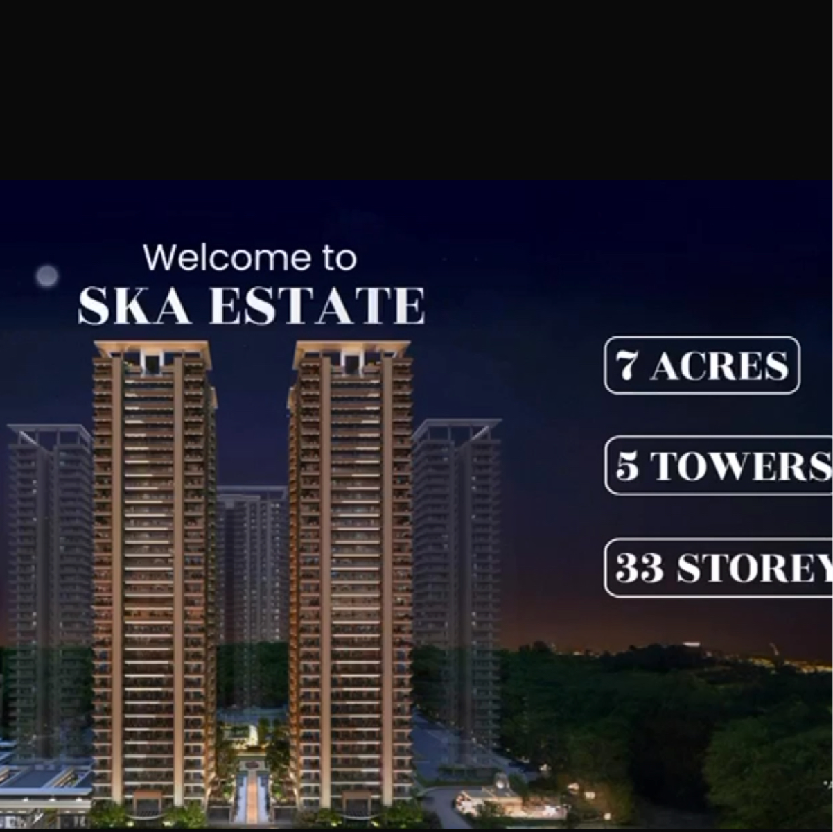 3 BHK + Pooja Room Apartment For Sale in SKA Estate