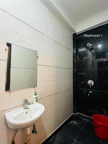 Bathroom in 2 BHK Builder Floor at Esteem Complex, Savitri Nagar – for Rent