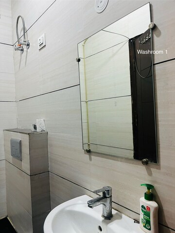 Bathroom in 2 BHK Builder Floor at Esteem Complex, Savitri Nagar – for Rent