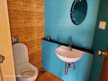 Bathroom in 1 BHK Apartment at Lodha Crown Quality Homes, Majiwada – for Rent