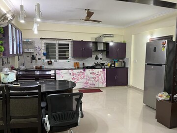 Kitchen in 3 BHK Apartment at Hima Sai Lake View Towers, Nallagandla – for Rent