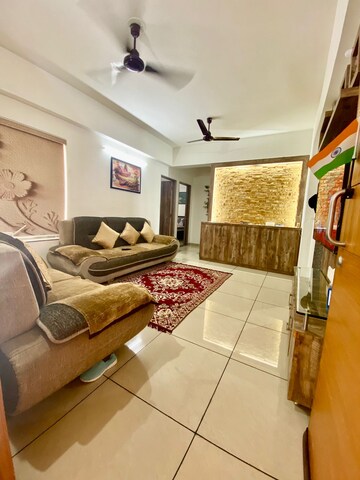 Living Room in 2 BHK Apartment at Shela – for Rent