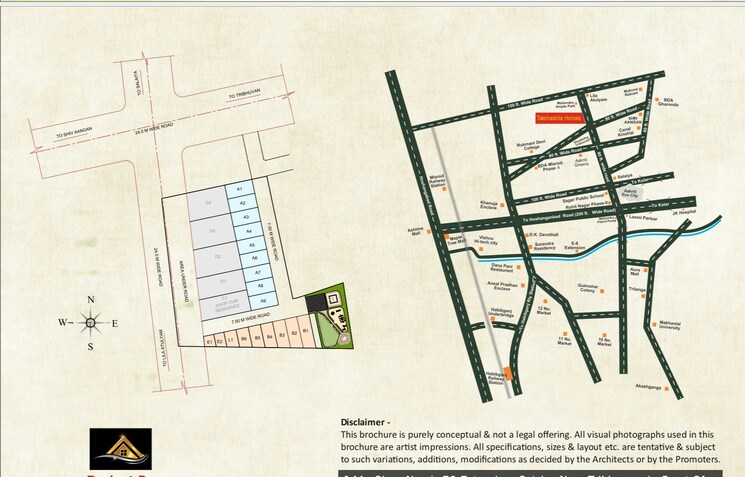 Map Location, salaiya 4 Bedroom 1079 Sq.Ft. Villa In Salaiya Bhopal 9050158