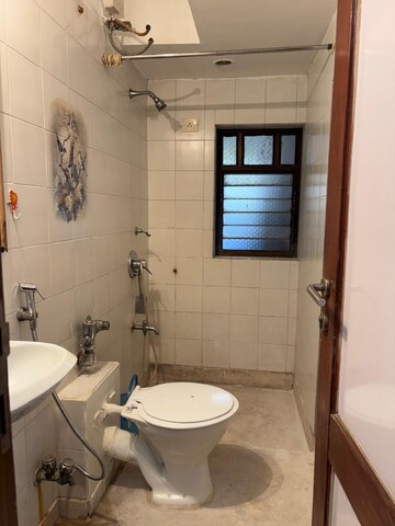 Bathroom in 3 BHK Apartment at Juhu Abhishek Chs Ltd, Andheri West – for Rent