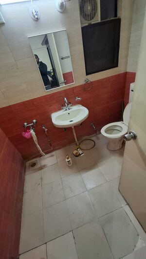 Bathroom in 3 BHK Apartment at Hill Mist Harmony Apartment, Kondhwa – for Rent