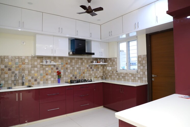 Kitchen, western-exotica 3 Bedroom 2191 Sq.Ft. Apartment In Kondapur Hyderabad 9050324