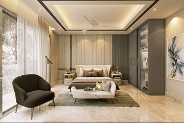 Living Room in 4 BHK Builder Floor at Woodview Residences, Sector 89 – for Sale