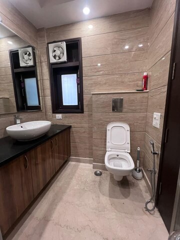 Bathroom in 2 BHK Apartment at Freedom Fighters Enclave – for Rent