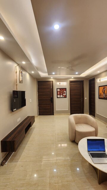 Living Room in 3 BHK Apartment at Freedom Fighters Enclave – for Rent