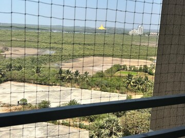 Balcony in 3 BHK Apartment at Gurukrupa Marina Enclave, Malad West – for Rent