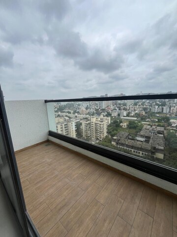 Balcony in 2 BHK Apartment at Majestique Signature Towers, Balewadi – for Rent