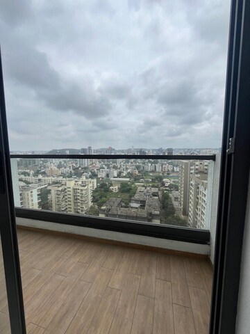 Balcony in 2 BHK Apartment at Majestique Signature Towers, Balewadi – for Rent