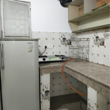 Kitchen in 1 BHK Builder Floor at Anup Nagar – for Rent