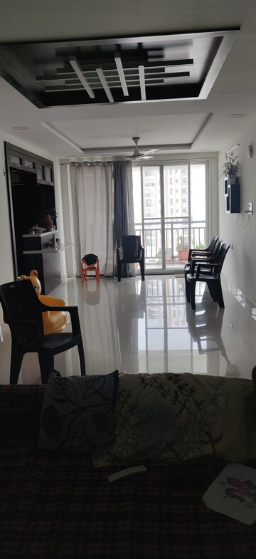 Living Room in 3 BHK Apartment at SMR Vinay Boulder Woods, Bandlaguda Jagir – for Rent