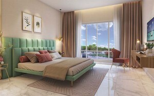 Bedroom in 3 BHK Apartment at Gangothri Prithvi Towers, Manikonda – for Sale