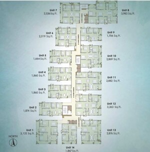 Master Plan in 3 BHK Apartment at Gangothri Prithvi Towers, Manikonda – for Sale