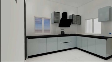 Kitchen in 3 BHK Apartment at Rajapushpa Provincia, Narsingi – for Rent