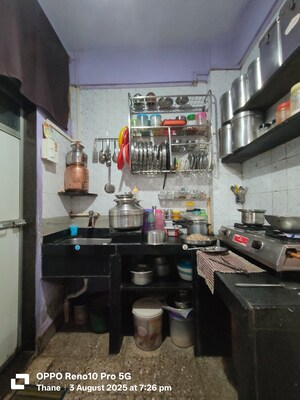 Kitchen in 1 BHK Apartment at Prem Kutir CHS, Kalwa – for Sale