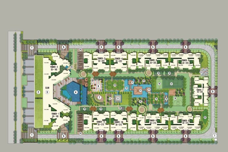 Master Plan, sector 1 greater noida 3 Bedroom 2315 Sq.Ft. Penthouse In Sector 1 Greater Noida Greater Noida 9051117