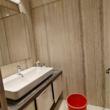 Bathroom in 2 BHK Apartment at Juhu Vishal CHS, Airport Area Juhu – for Rent