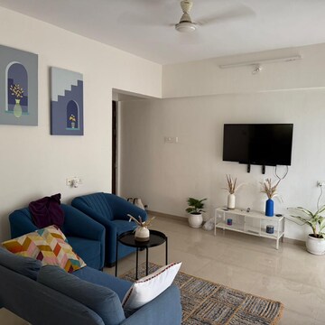 Team Area in 1 BHK Apartment at Bluebells CHS, Balewadi – for Rent