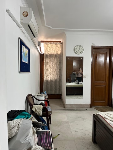 Living Room in 3.5 BHK Builder Floor at Greater Kailash I – for Rent