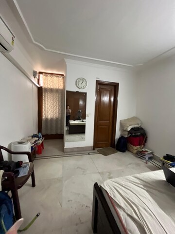 Living Room in 3.5 BHK Builder Floor at Greater Kailash I – for Rent
